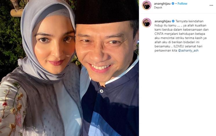 Anang Hermansyah anniversary pernikahan. (Instagram/@ananghijau)