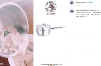 Harga alat dapur Syahrini. (Instagram/@fashionsyahrini)