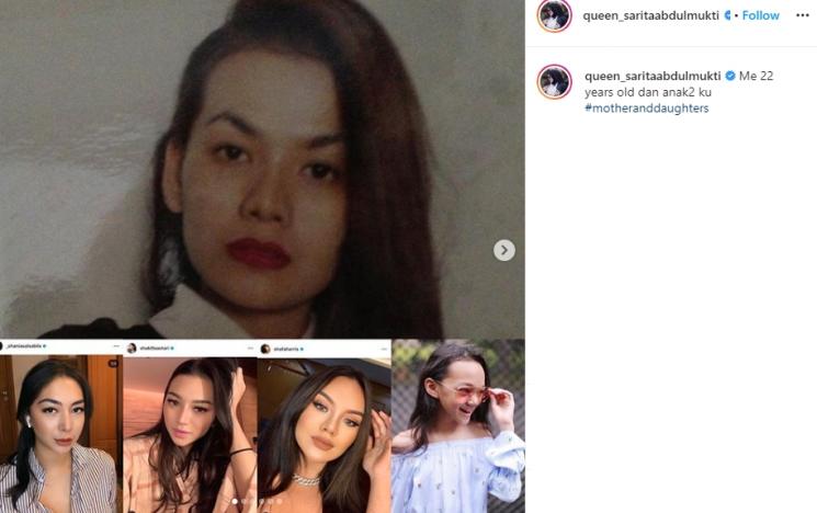 Kenangan lawas Sarita Abdul Mukti. (Instagram/@queen_saritaabdulmukti)