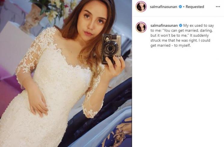 Seleb yang pindah agama usai cerai. (Instagram/@salmafinasunan)