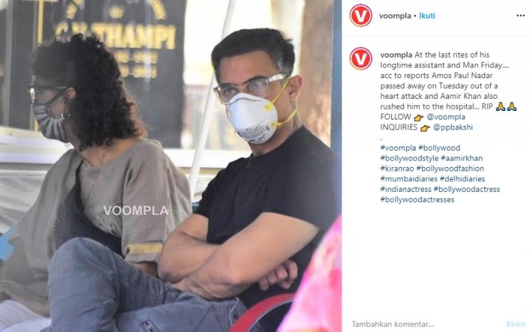 Aamir Khan melayat (Instagram/voompla)
