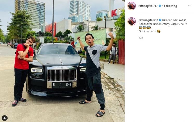 Raffi Ahmad dan Denny Cagur. (Instagram/@raffinagita1717)