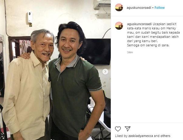 Ucapan duka dari rekan artis.(Instagram/@aguskuncoro)