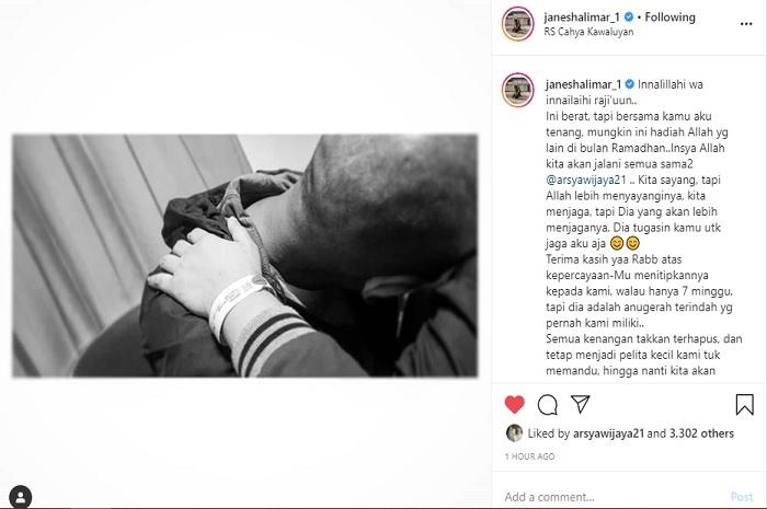 Jane Shalimar keguguran (Instagram @janeshalimar_1)