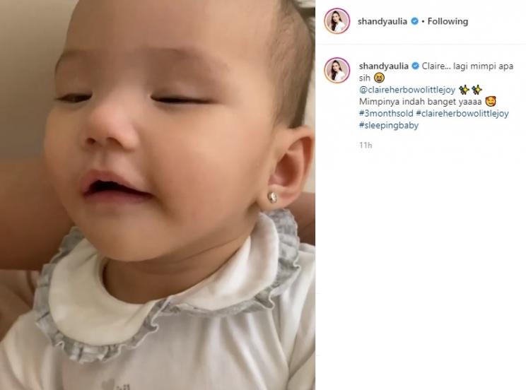 Anak Shandy Aulia, Claire Herbowo. (Instagram/@shandyaulia)