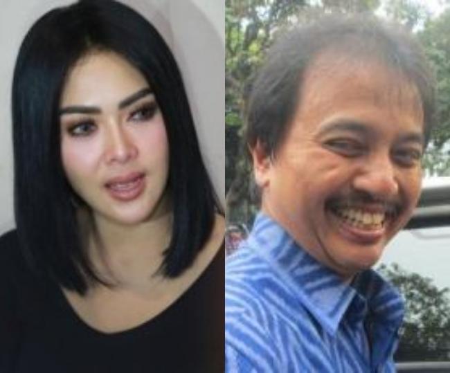 Syahrini dan Roy Suryo. [Kolase Suara.com]