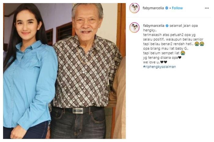 Ucapan duka dari rekan artis. (Instagram@fabymarcelia)