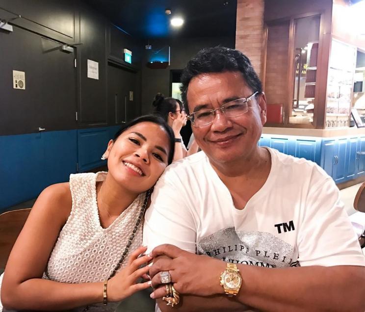 Hotman Paris dan putrinya, Felicia Hutapea (Instagram/@feliciahutapeaaa)