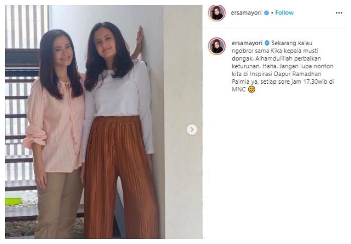Potret Ersa Mayori bareng anak sulungnya, kayak kakak adik! (Instagram/@ersamayori)