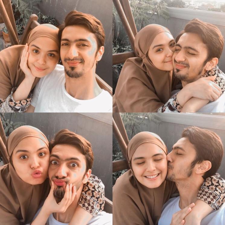 Vebby Palwinta dan Razi Bawazier. (Instagram/@vebbypalwinta)