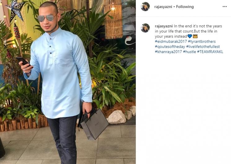 Bubu mantan pacar Syahrini. (Instagram/@rajasyazni)