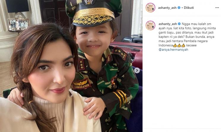 Ashanty dan Arsya Hermansyah (Instagram/@ashanty_ash)