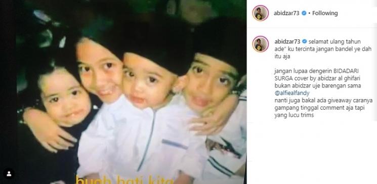 Postingan Abidzar Al Ghifari. (Instagram/@abidzar73)