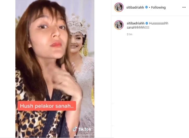 Video TikTok Siti Badriah. (Instagram/@sitibadriah)