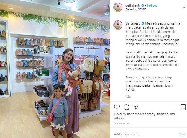 Delta Hesti, istri Youtuber Tom Liwafa. (Instagram/@deltahesti)