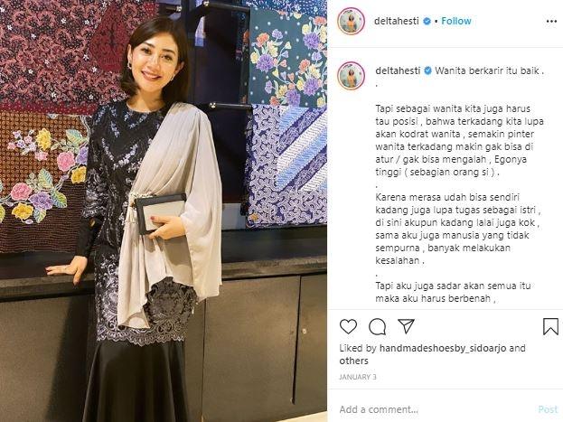 Delta Hesti, istri Youtuber Tom Liwafa. (Instagram/@deltahesti)