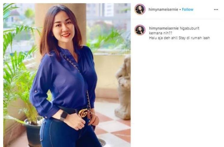 Potret tante Ernie, selebgram seksi yang viral. (Instagram/@himynameisernie)