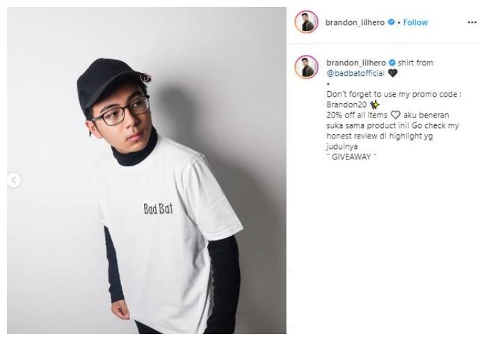 Brandon. (Instagram/@brandon_lilhero)