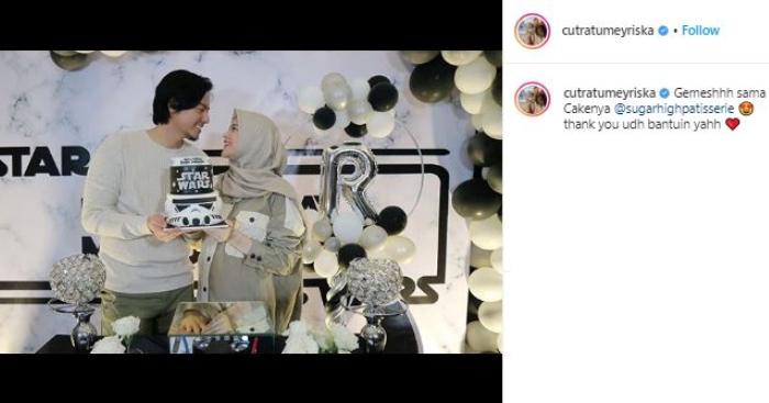 Momen ultah Roger Danuarta. (Instagram/@cutratumeyriska)