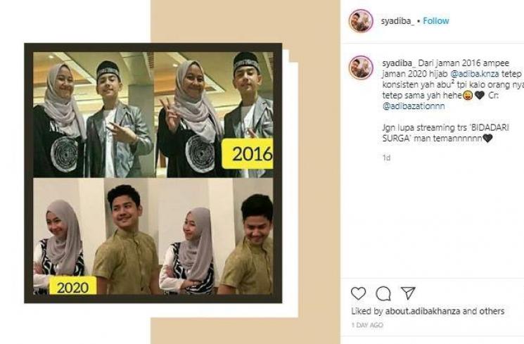 Potret kedekatan Adiba Khanza dan Syakir Daulay. (Instagram/@syadiba_)