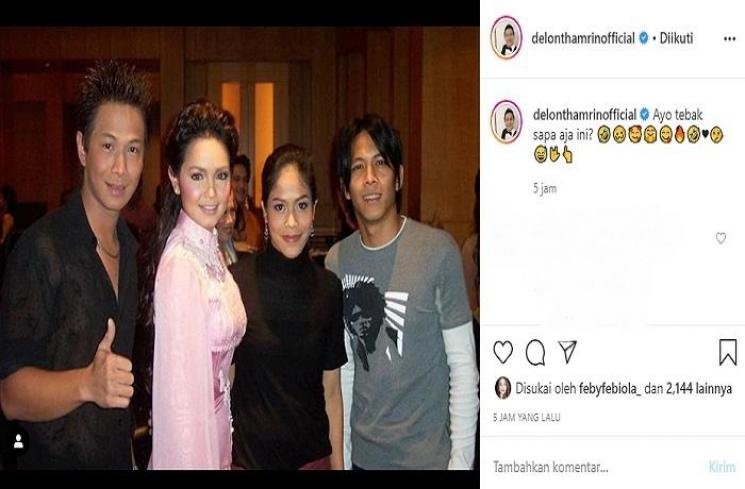 Potret jadul Ariel NOAH (Instagram @delonthamrinofficial)