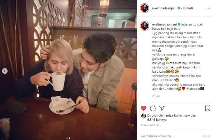 Evelin Nada Anjani kenalkan pacar baru (Instagram @evelinnadaanjani)
