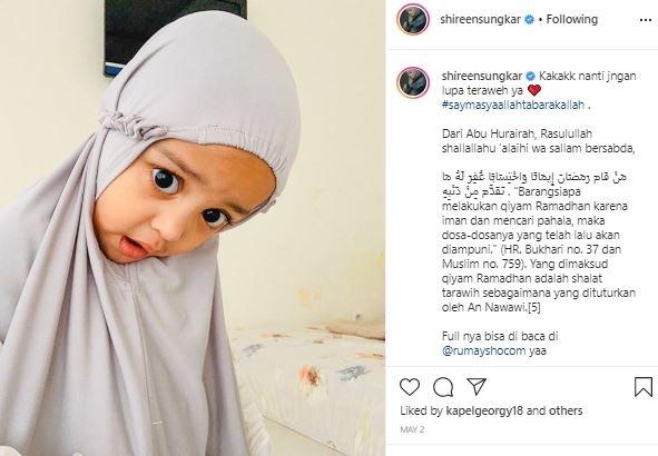 Cut Shafiyyah. (Instagram/@shireensungkar)