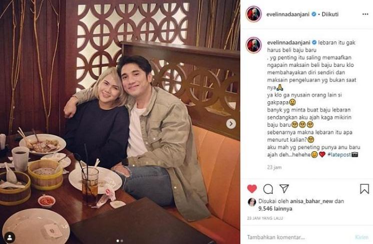 Evelin Nada Anjani kenalkan pacar baru (Instagram @evelinnadaanjani)