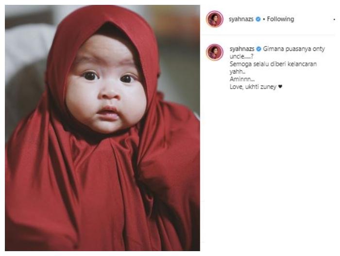 Zunaira Alessia. (Instagram/@syahnazs)