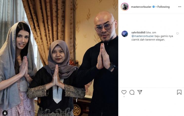 Momen lebaran pertama Deddy Corbuzier. (Instagram/@mastercorbuzier)