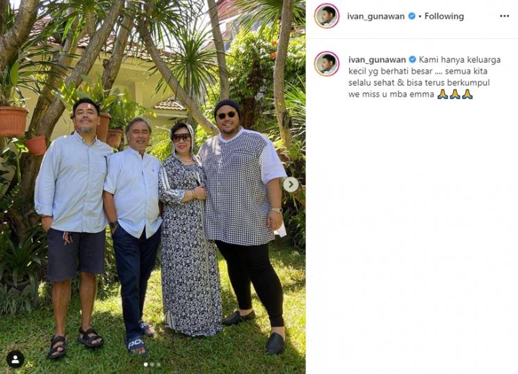 Perayaan seleb Lebaran 2020. (Instagram/@ivan_gunawan)