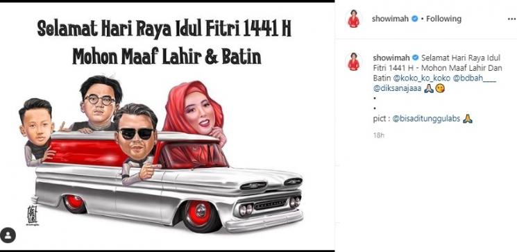 Seleb Ucapkan Lebaran Pakai Kartun. (Instagram)