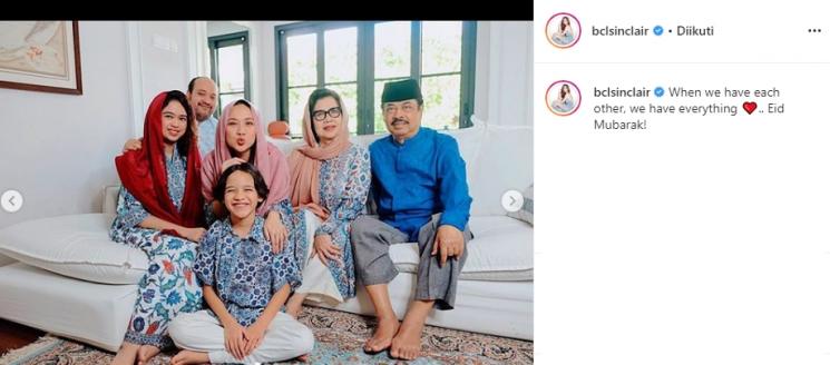 Lebaran keluarga BCL (Instagram/@bclsinclair)