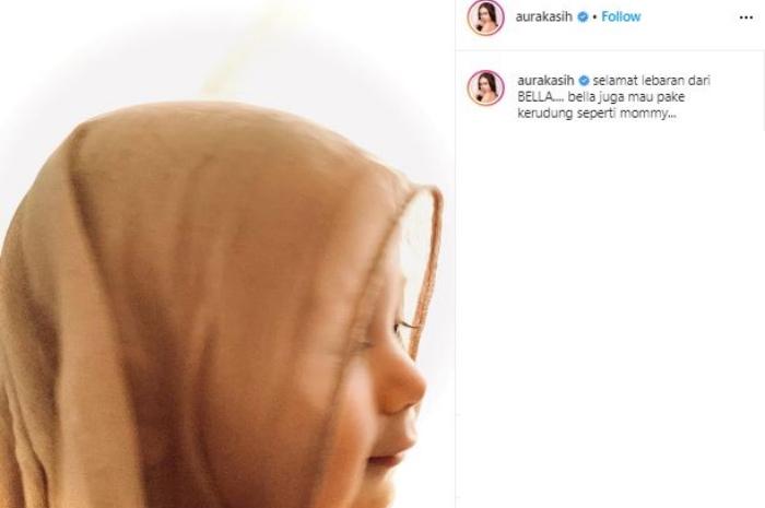 Momen lebaran Aura Kasih. (Instagram/@aurakasih)
