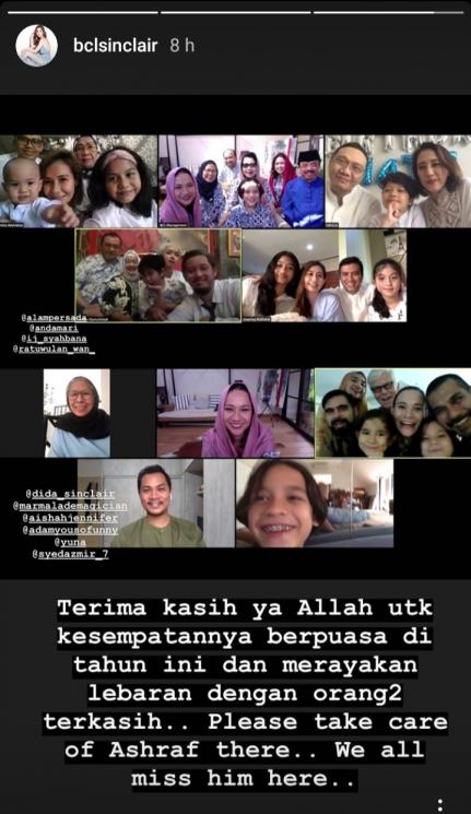 Lebaran keluarga BCL (Instagram/@bclsinclair)