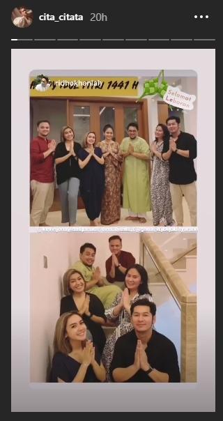 Momen lebaran Cita Citata. (Instagram/@cita_citata)