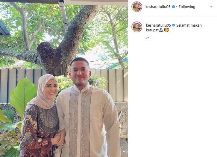 Kesha Ratuliu dan Adhi Permana. (Instagram/@kesharatuliu05)