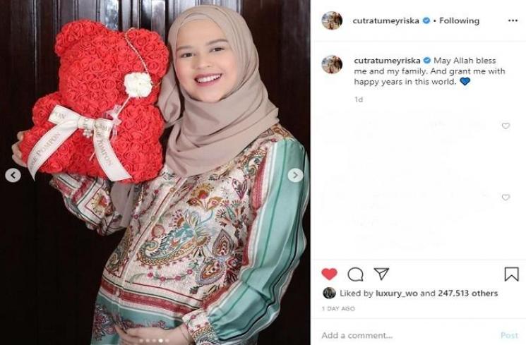 Momen ulang tahun Cut Meyriska (Instagram @cutratumeyriska)
