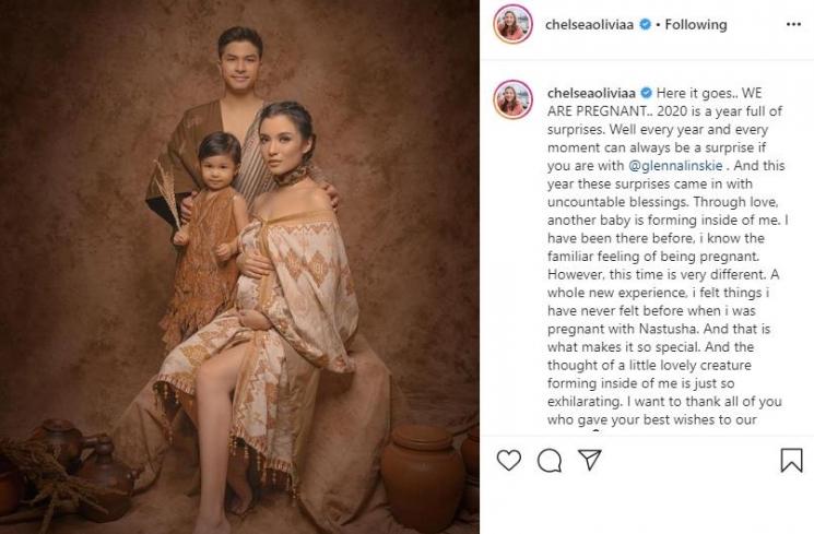 Chelsea Olivia hamil anak kedua. (Instagram/@chelseaoliviaa)
