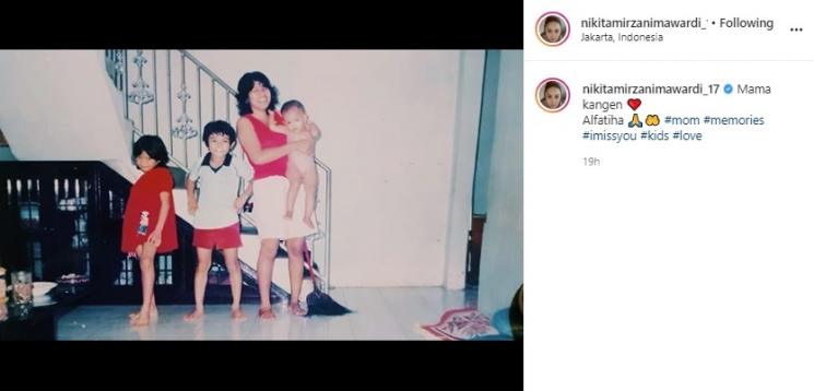 Nikita Mirzani kecil. (Instagram/@nikitamirzanimawardi_17)
