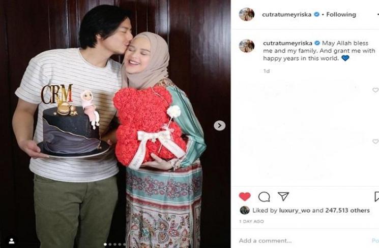 Momen ulang tahun Cut Meyriska (Instagram @cutratumeyriska)