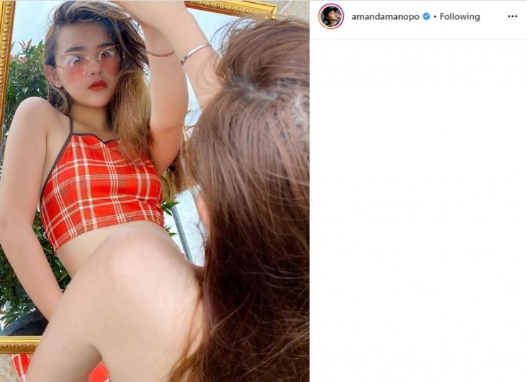 Gaya photoshoot Amanda Manopo. (Instagram/@amandamanopo)
