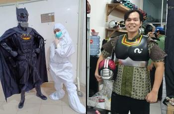 Viral Pakai APD Kostum Superhero, 5 Potret Dokter Rollando Erric Manibuy