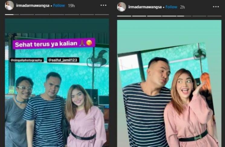 Postur tubuh Saipul Jamil disorot. (Instagram/@irmadarmawangsa)