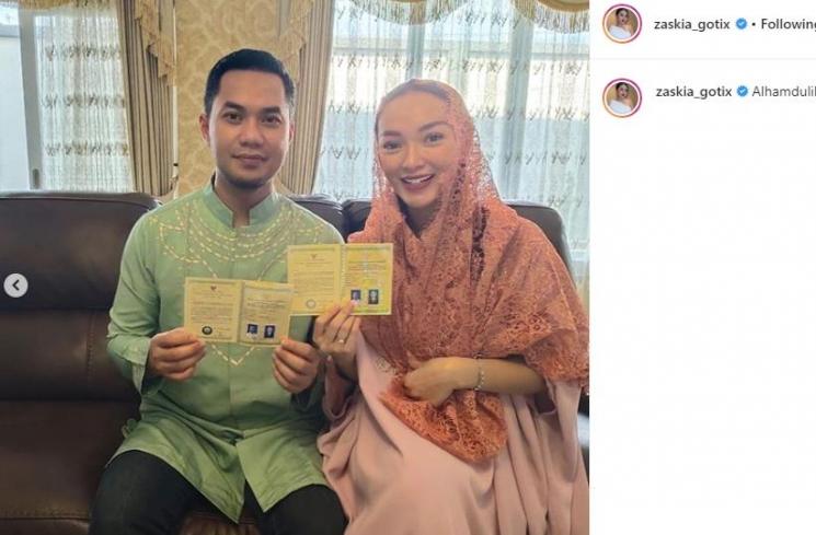 Zaskia Gotik dan Sirajuddin Mahmud Sabang (Instagram/@zaskia_gotix)