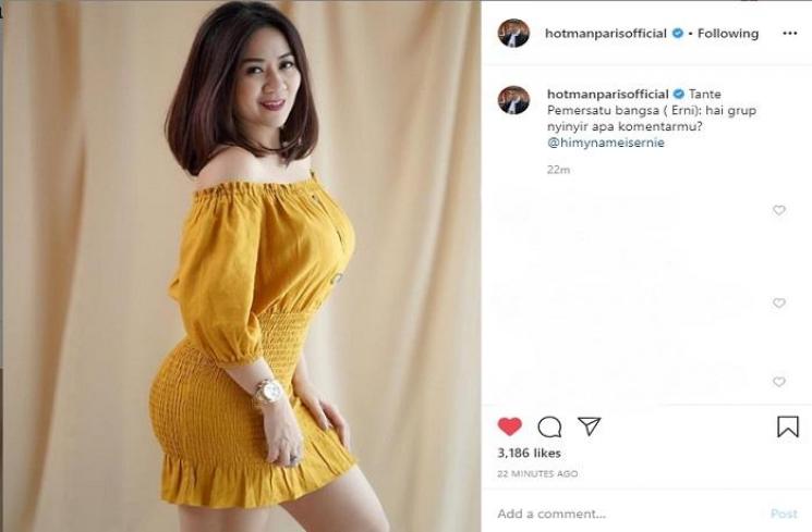 Hotman Paris unggah potret Tante Ernie (Instagram @hotmanparisofficial)