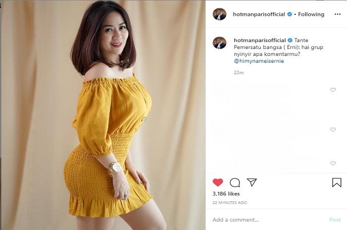 Hotman Paris unggah potret Tante Ernie (Instagram @hotmanparisofficial)