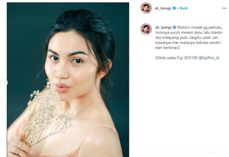 Ariel Tatum dipotret Tompi (Instagram/@dr_tompi)