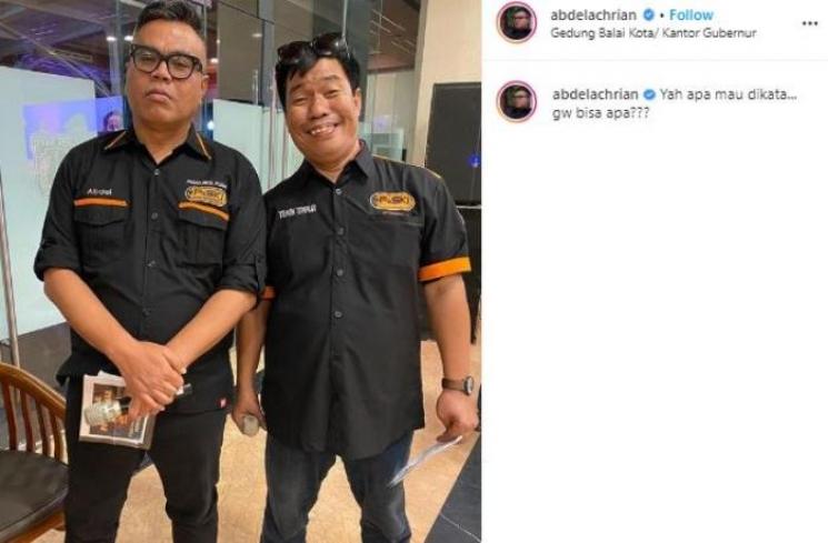 Kabar terbaru Temon. (Instagram/@abdelachrian)