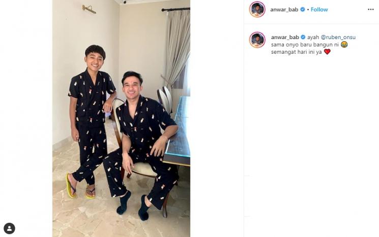 Betrand Peto dan Anwar Sanjaya. (Instagram/@anwar_bab)